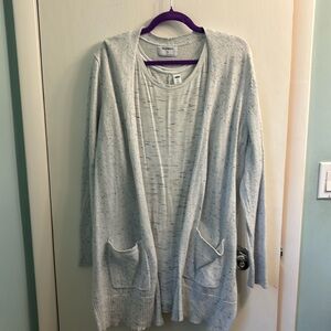 Old Navy Long Cardigan Sweater with Sleeveless Shell